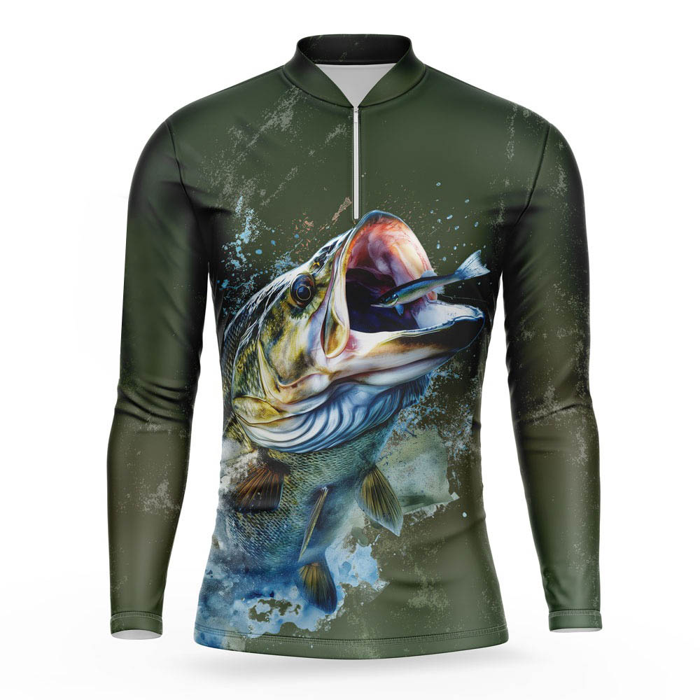 Fishing Shirts ( Chinese Collared Long Sleeve )