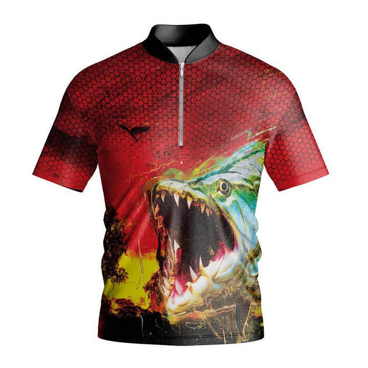 Fishing Shirts ( Chinese Collared Short Sleeve )