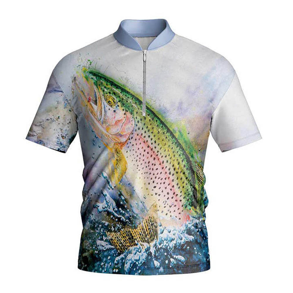 Fishing Shirts ( Chinese Collared Short Sleeve )