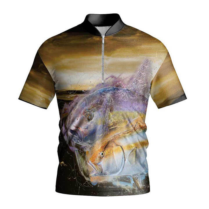 Fishing Shirts ( Chinese Collared Short Sleeve )